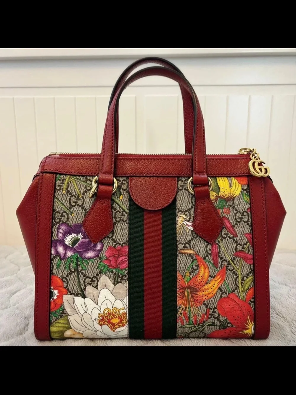 Gucci structured satchel